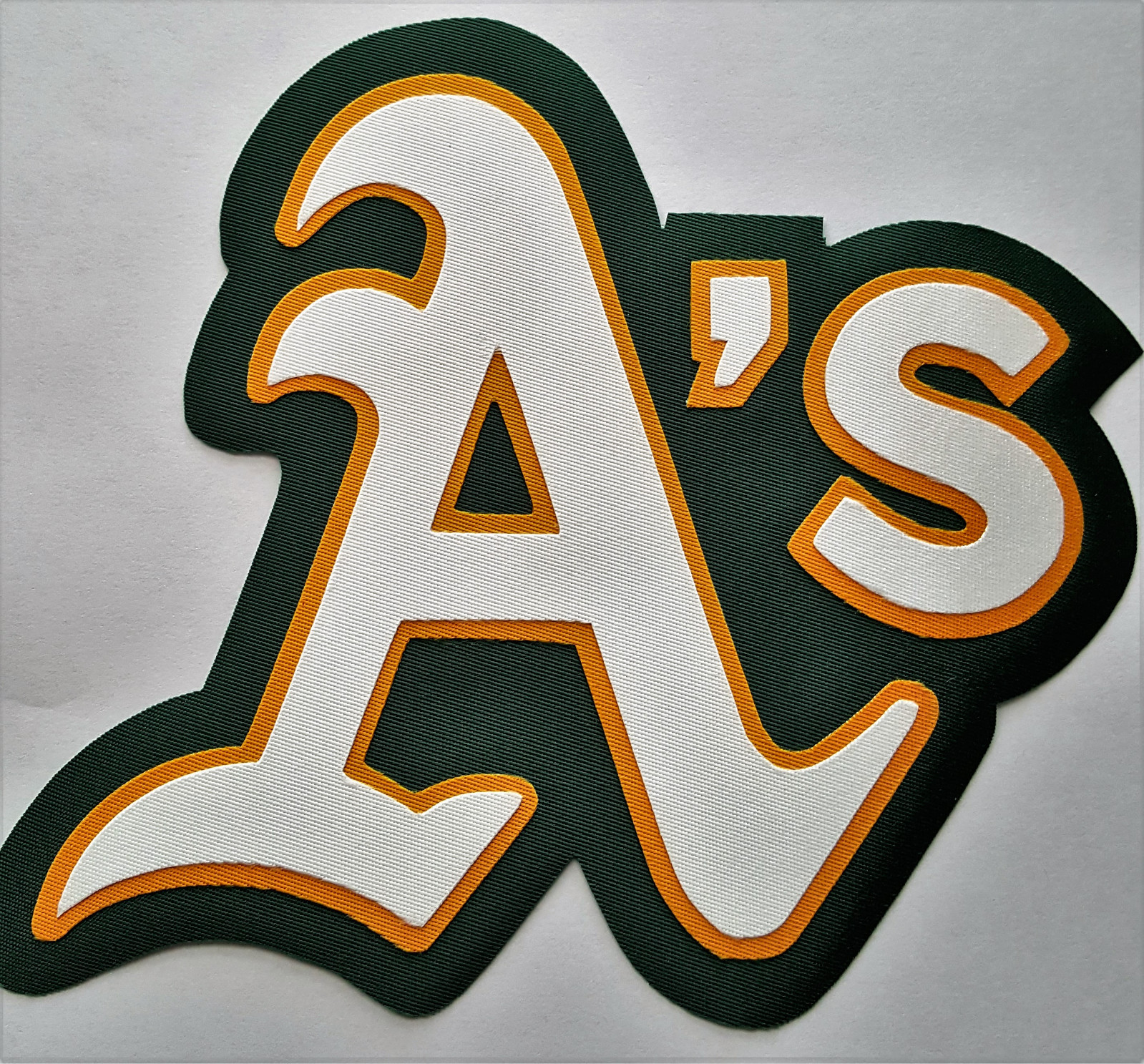 HUGE OAKLAND ATHLETICS IRON-ON PATCH - 6.25" x 6.5"