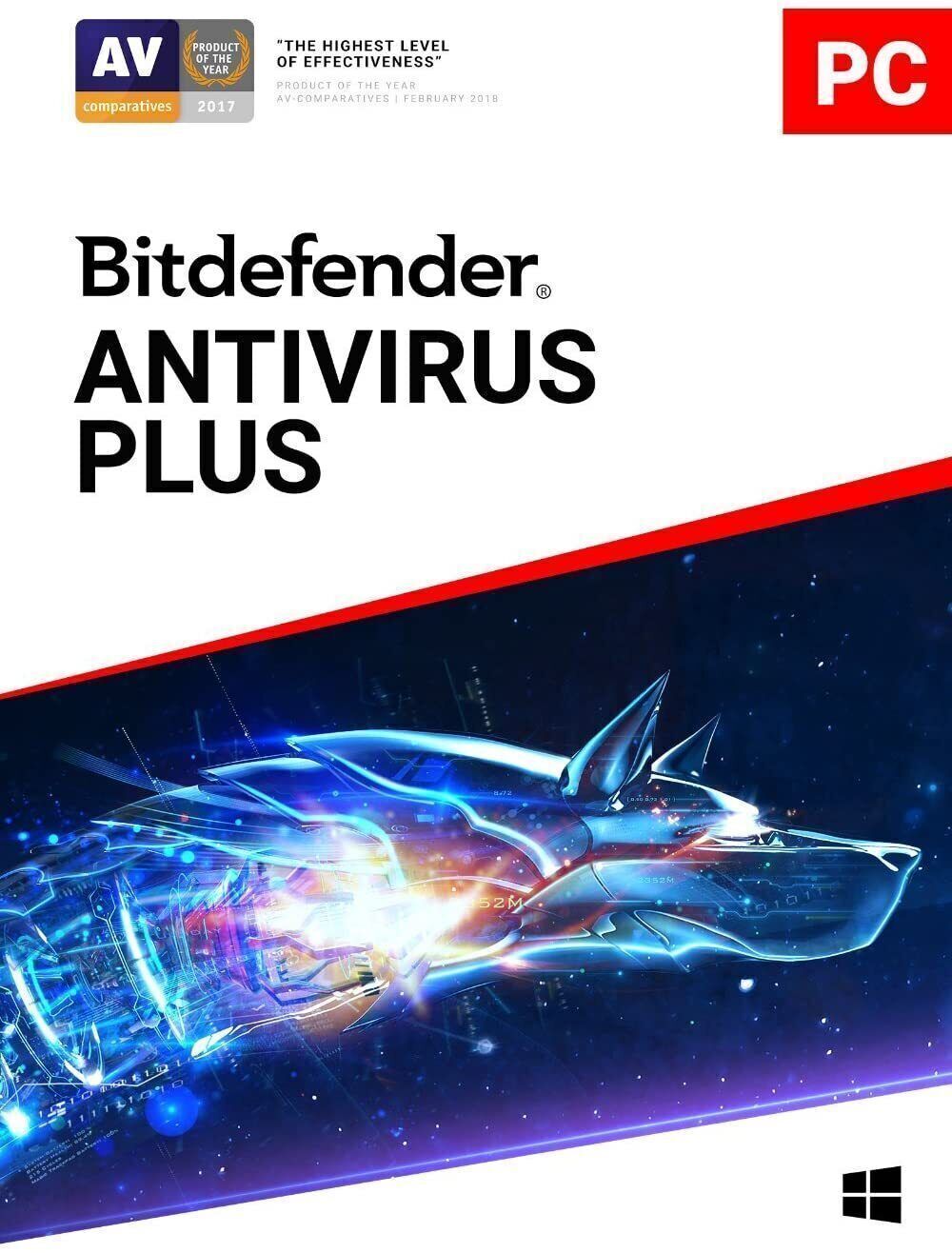 Bitdefender Antivirus Plus - 2 Years 1 WINDOWS Devices