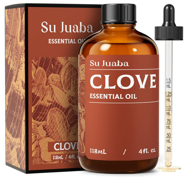 Clove Oil for Teeth and Gums - 4 Fl Oz - Clove Essential Oil - Sourced fro