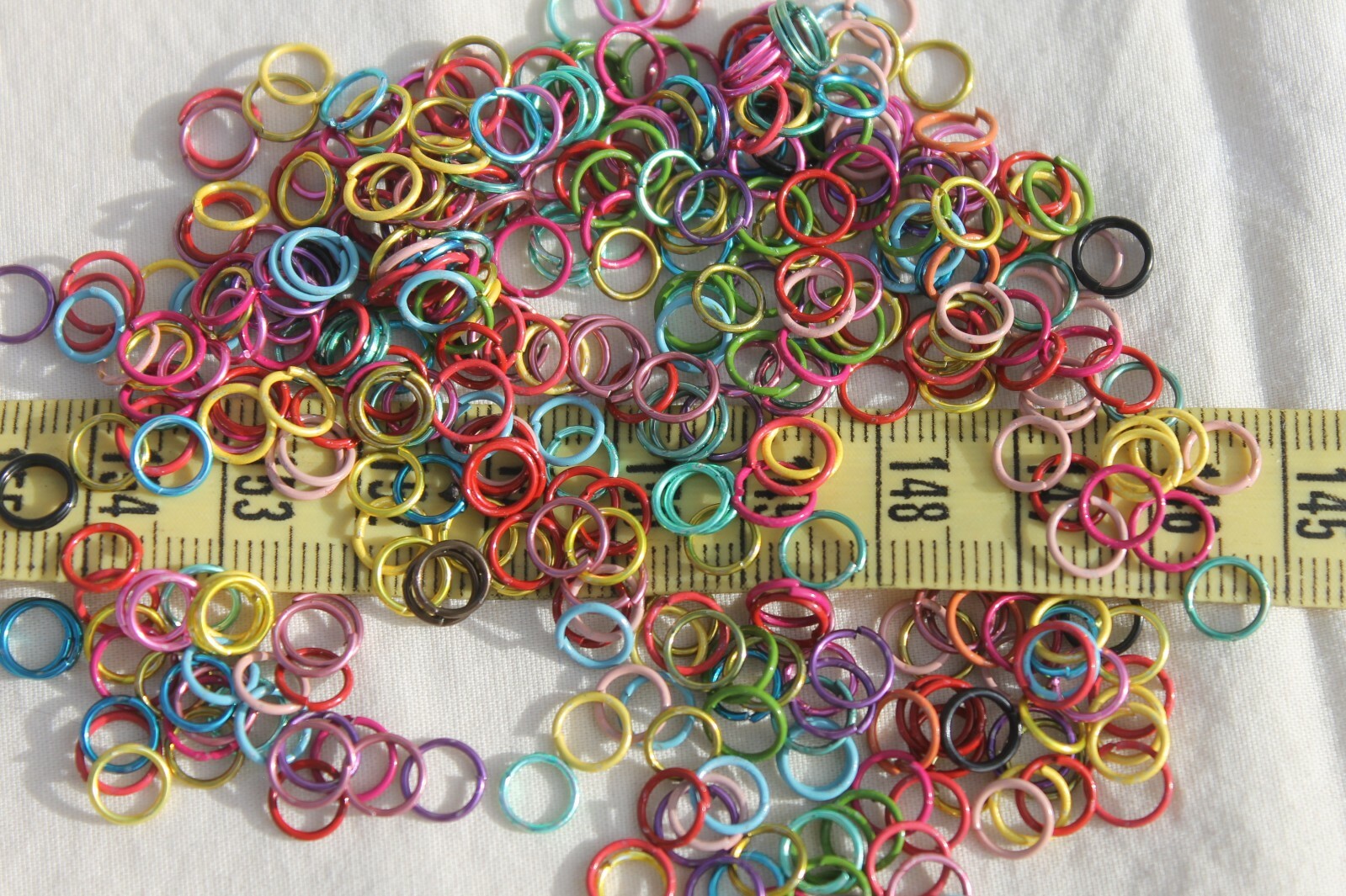6mm Iron-Jump Rings-Close-But-Unsoldered Mixed Color's  420pc/1oz