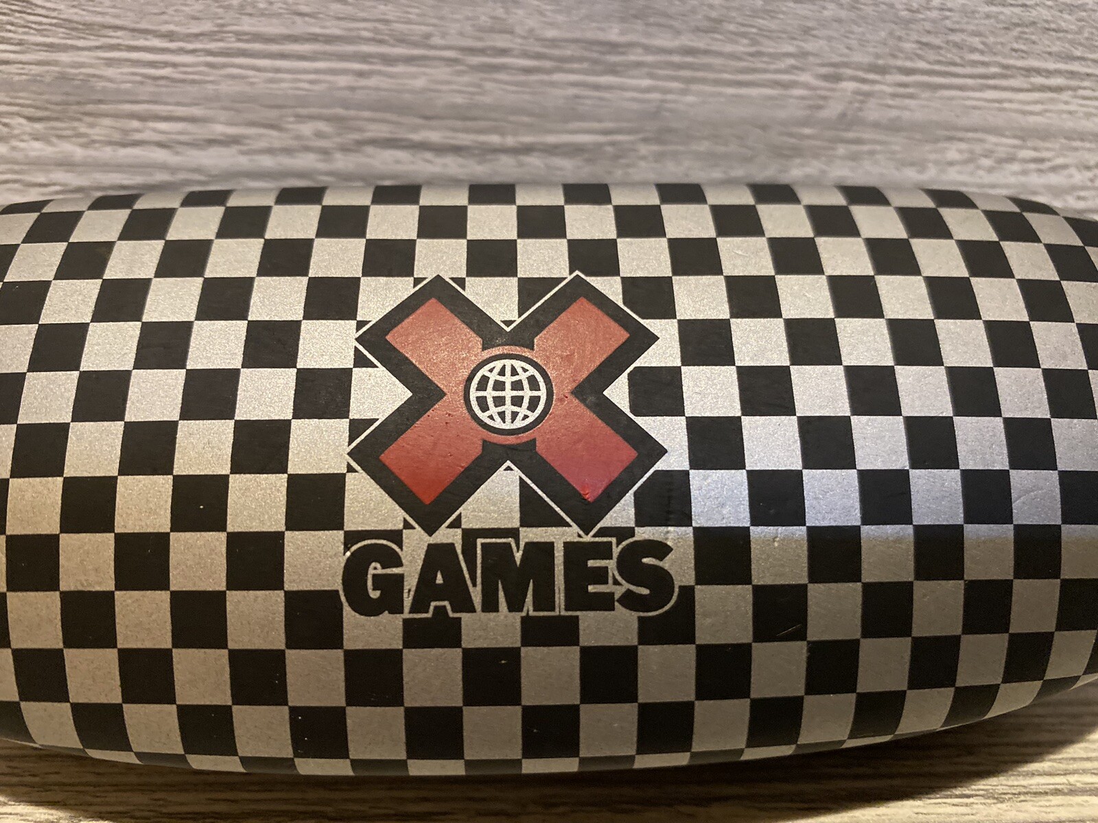 X Games Eye Glass Sunglasses Hard Case Logo Red Felt Lining Case Only EUC