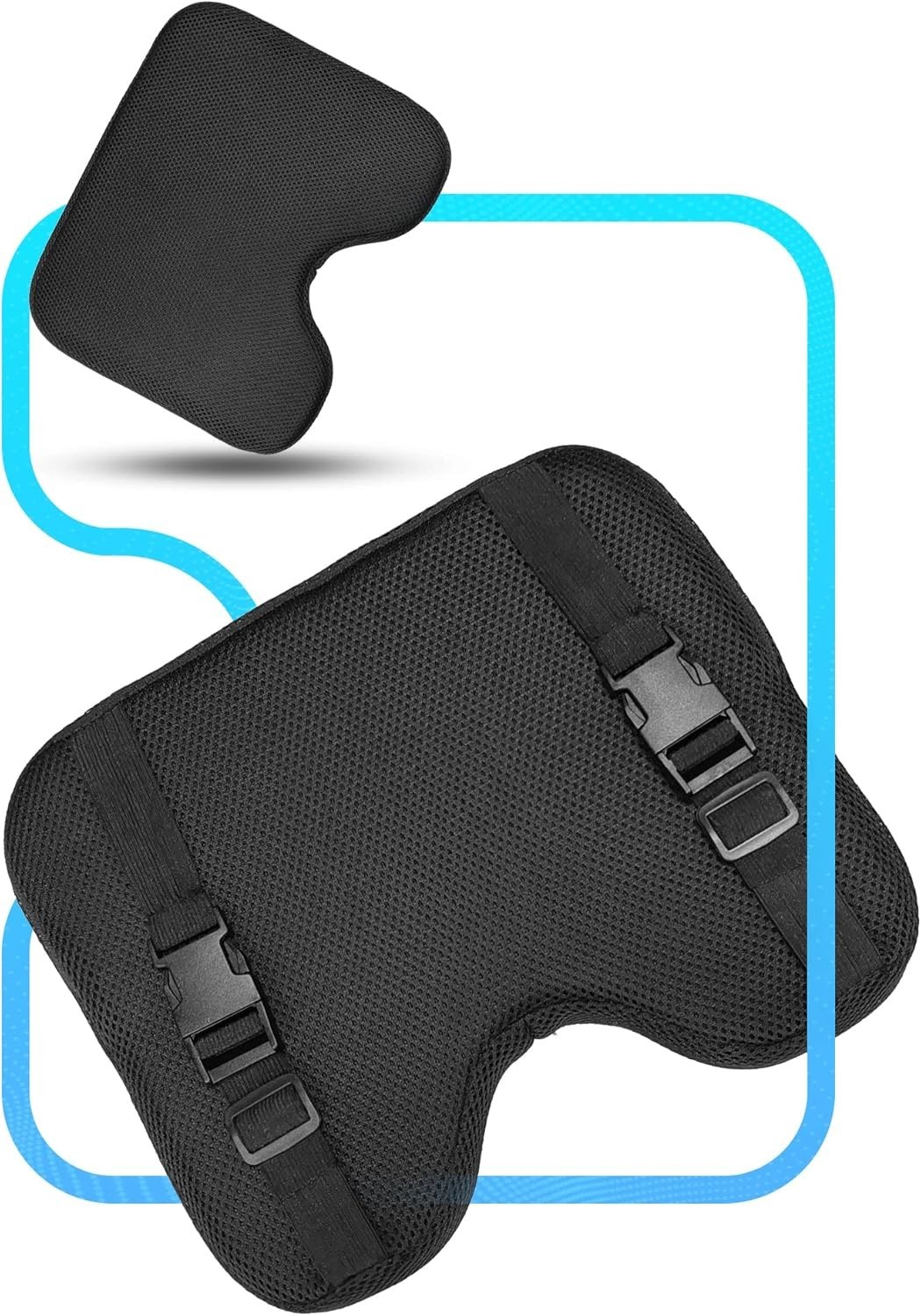 Rowing Machine Seat Cushion, MERACH Rower Seat Cushion, 2 Strap Fixation, Cus...
