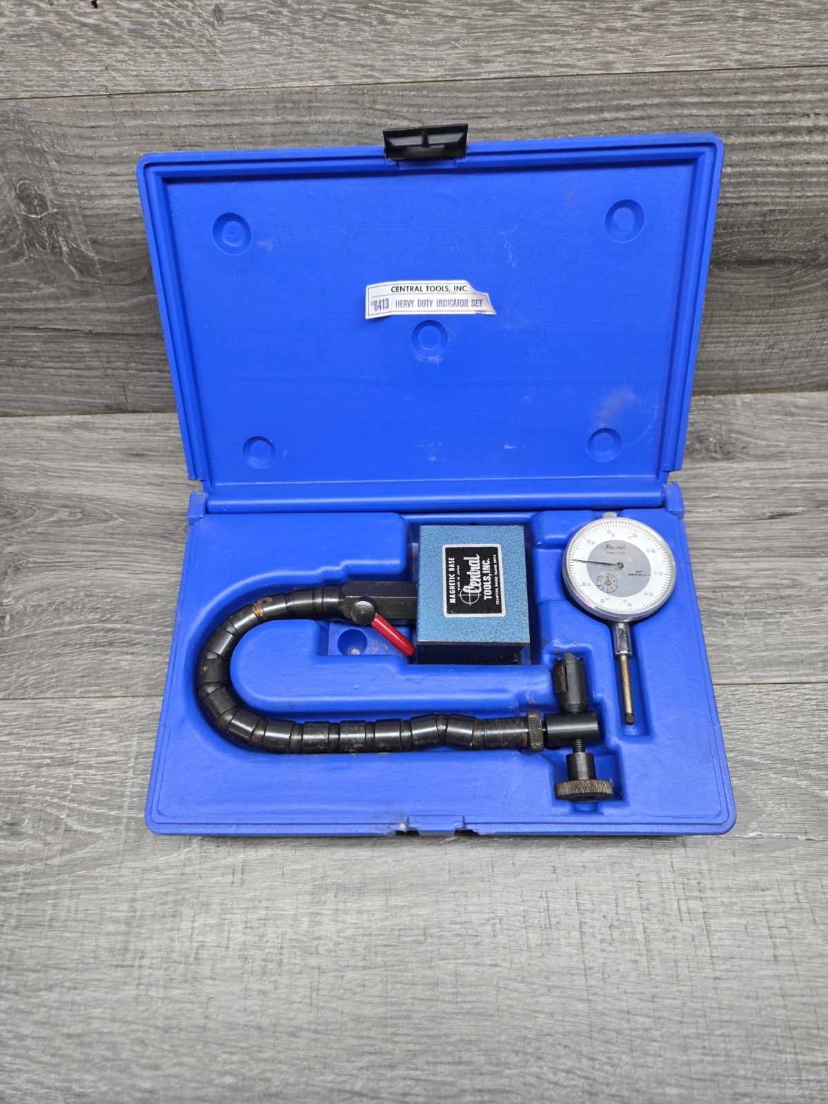Central Tools Long Range Magnetic Base Dial Indacator Set 6413
