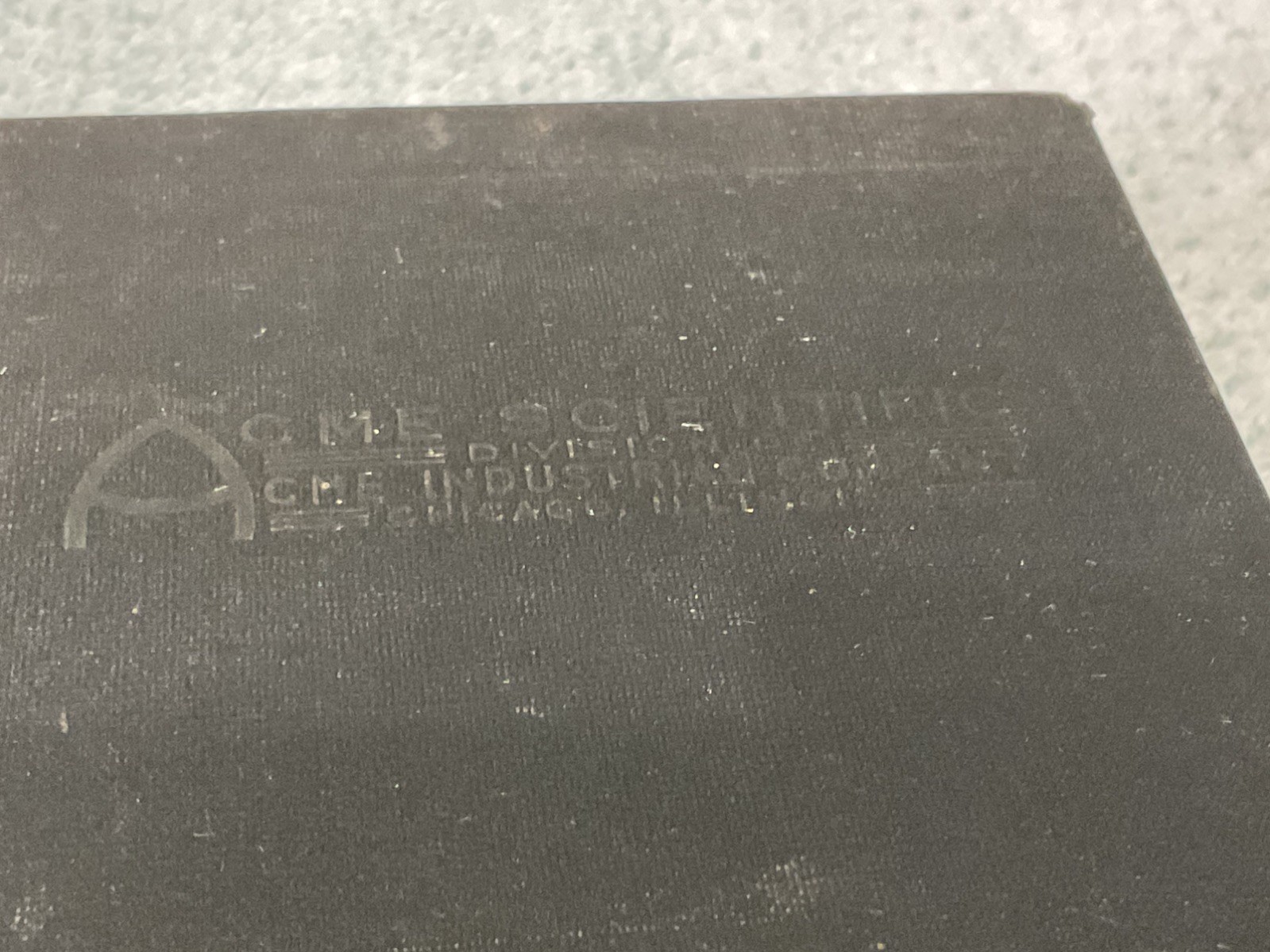 Acme Single Surface Optical Flat 2" dia. x 5/8" w/ nice old case