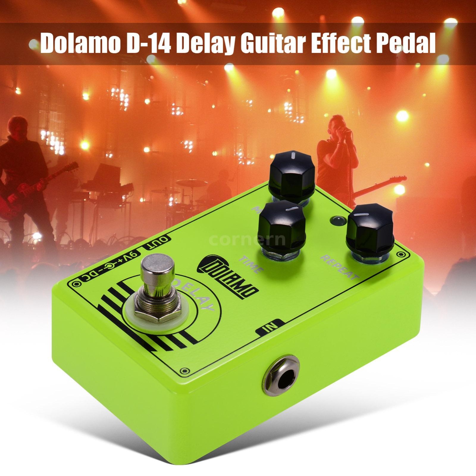 Dolamo D-14 Digital Delay 1000ms Guitar Effect Pedal W/ Controls True Bypass NEW