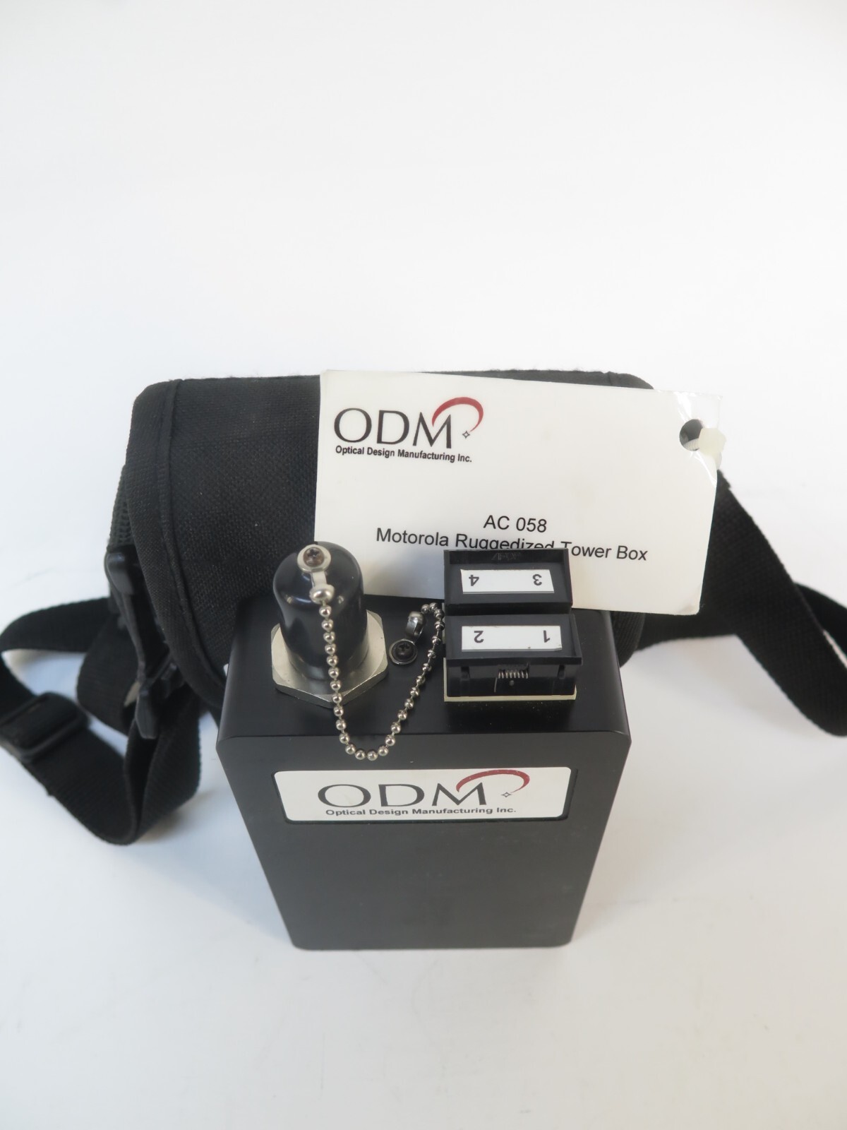 LOT OF 2 - ODM AC 058 MOTOROLA TEST CABLE ENCLOSURE KIT RUGGEDIZED TOWER BOX