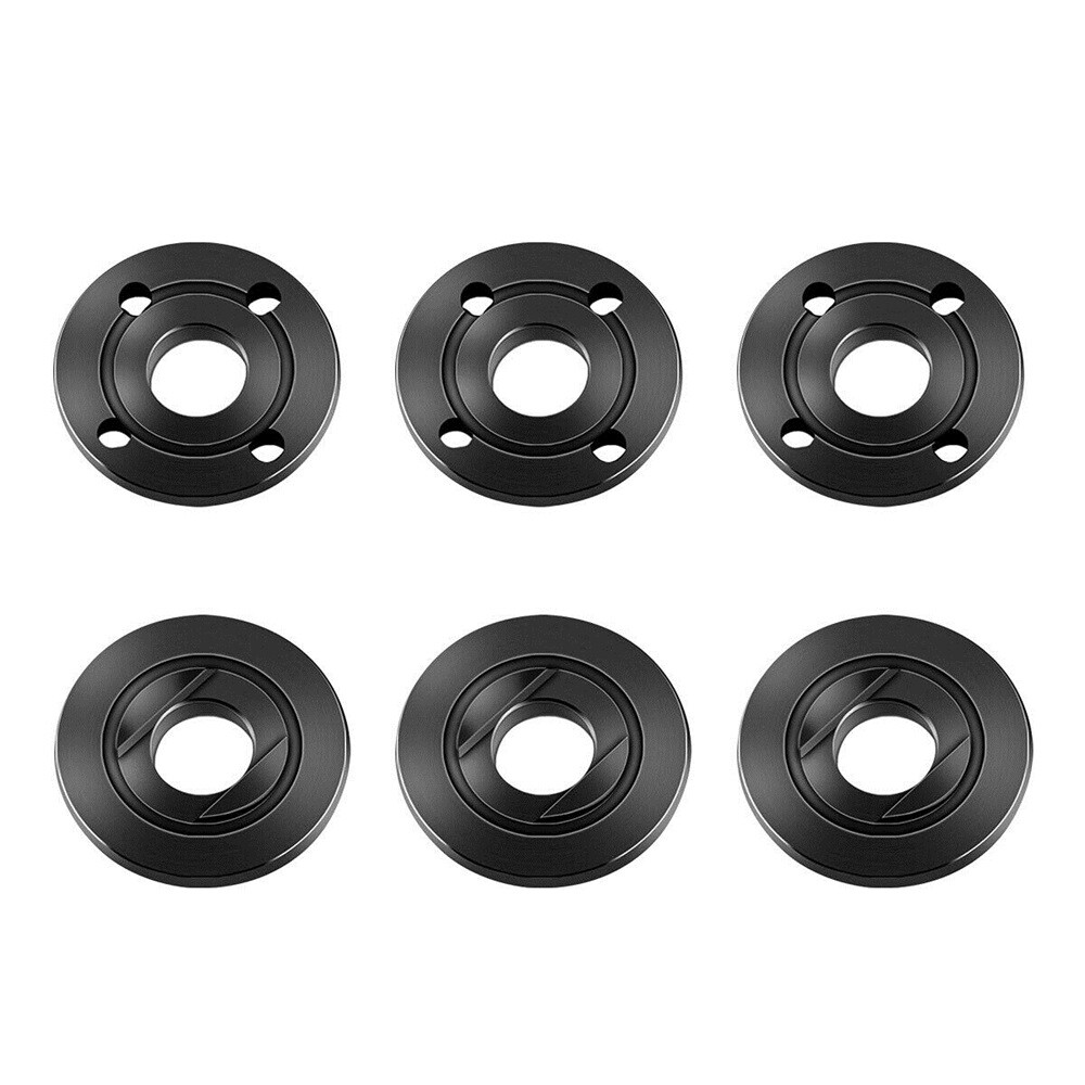 6-Pack 5/8-11 Angle Grinder Flange Nut For Milwaukee Bosch Inner Outer Lock Set