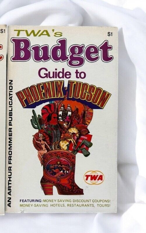 Vintage 1970 TWA Trans World Airlines Budget Guide to Phoenix Tucson
