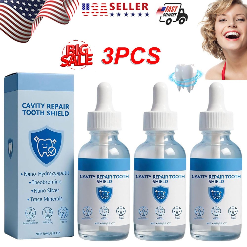 3PCS Dentite Cavity Healing Tooth Shield Liquid,Repair Cavities&Tooth Enamel NEW