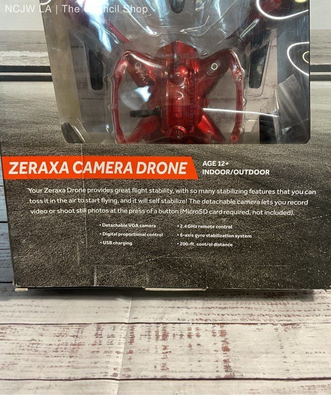 NEW Zeraxa Camera Drone Indoor/Outdoor Radioshack Red
