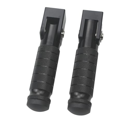 Universal CNC M8 Motorcycle Foot Pegs 90 Degree Foldable Foot pegs Black