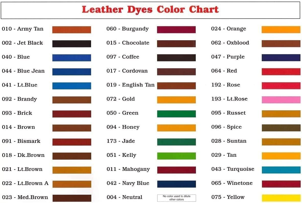 Leather Dye - 3 Ounces, Red