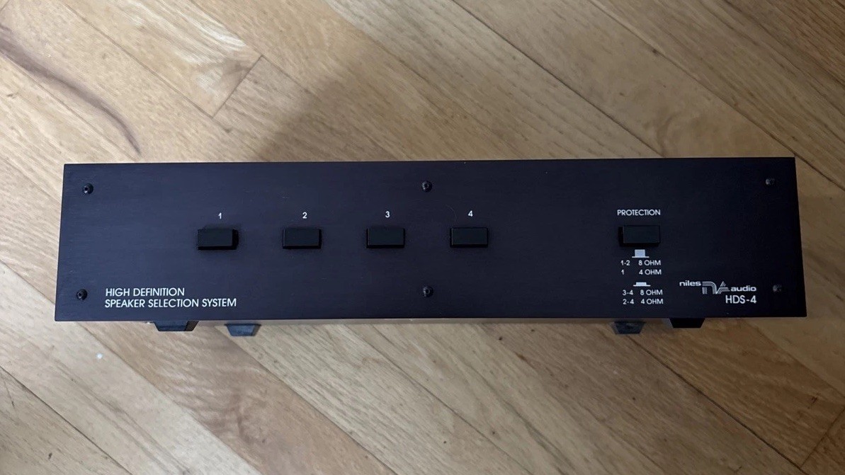 Niles Audio HDS-4 High Definition 4 Room Speaker Selector Impedance Match-Tested