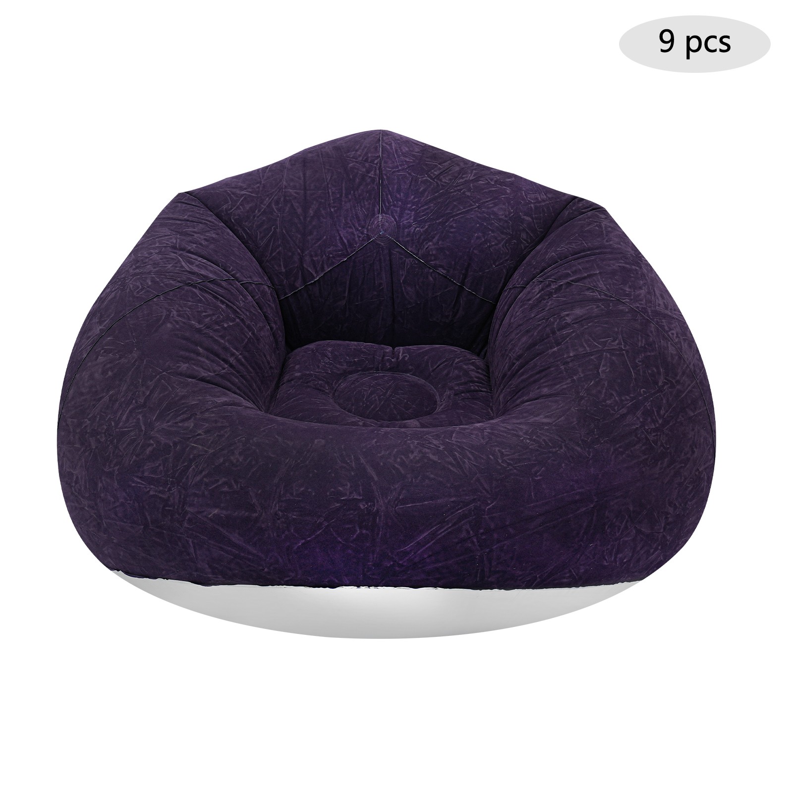 Modern Inflatable lazy sofa 9pcs+2 foot pumps, Free Standing Inflatable Sofas