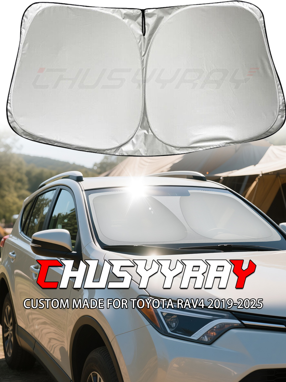 Sunshade for Toyota RAV4 2019-2025 - UV Protection & Heat Shield (Custom Fit)