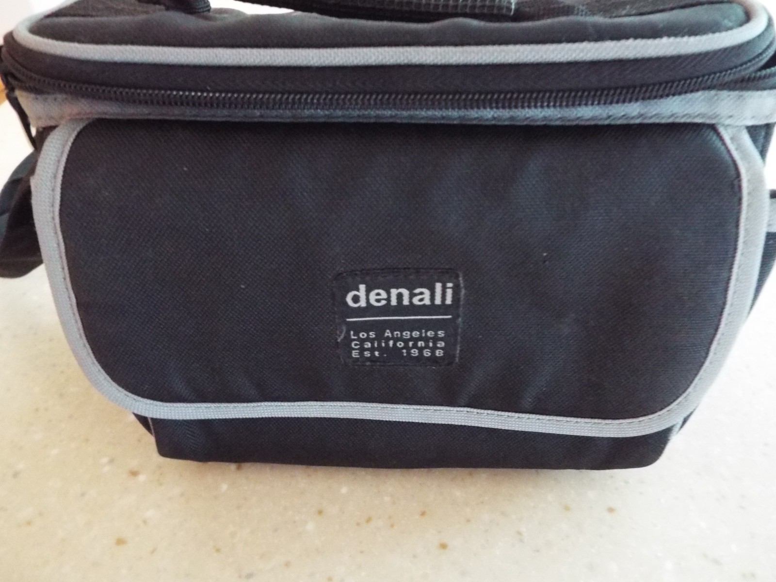 Denali Black Camera Bag with Adjustable Strap and Padded Interior Compact Design