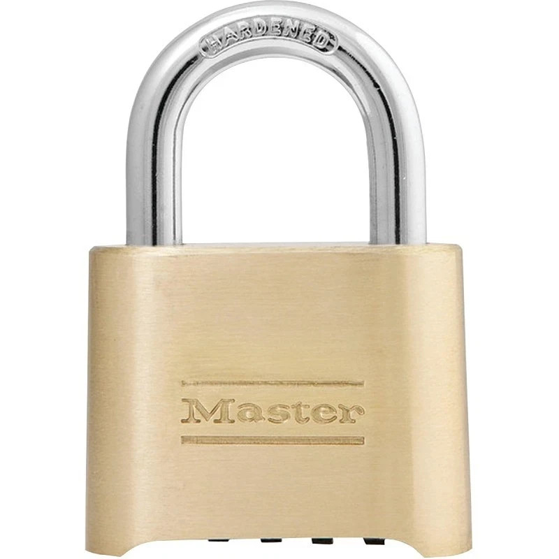 Master Lock Set Your Own Combination Padlock Weather Resistant - Brass Model 175