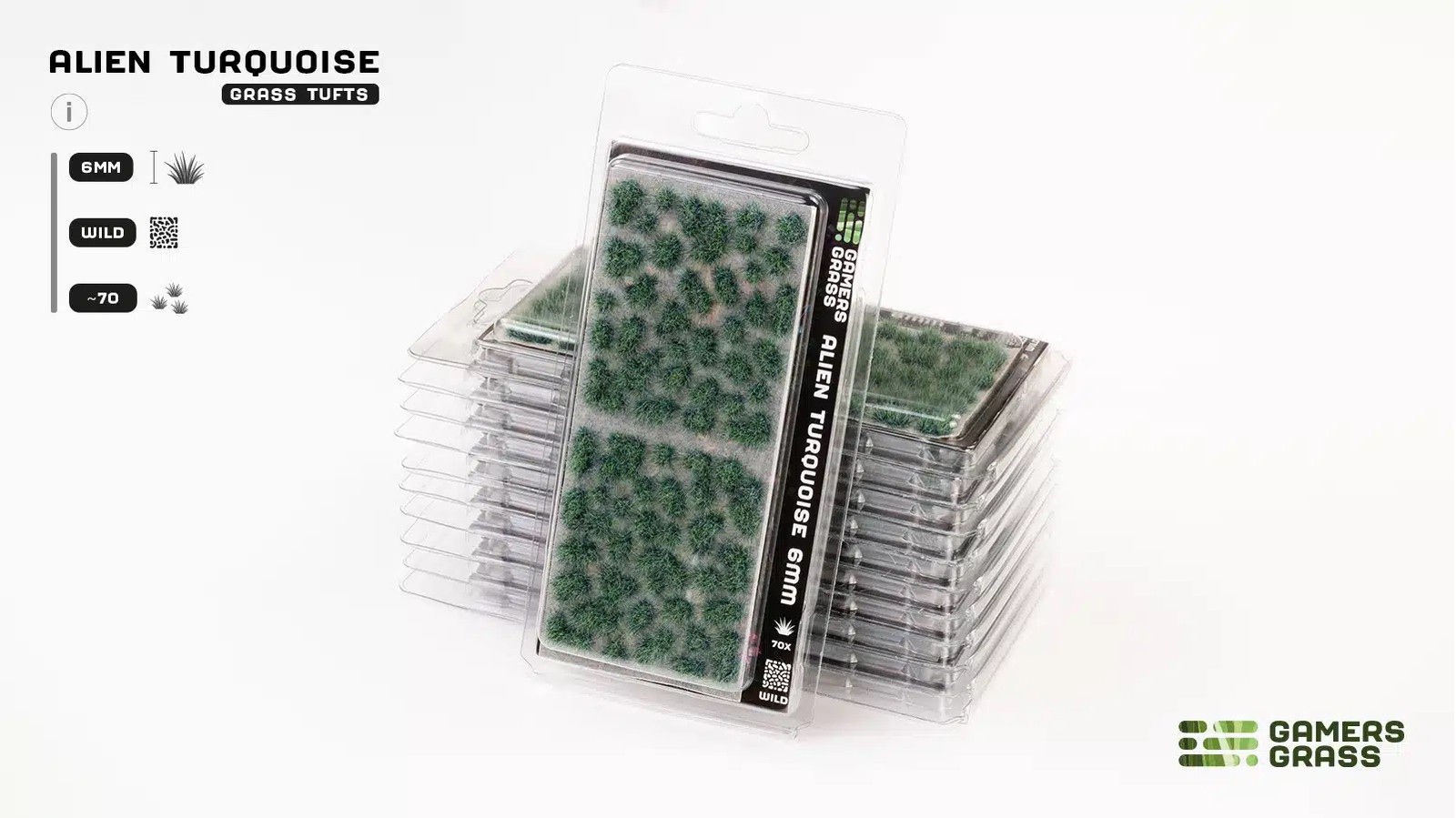 Gamers Grass: Alien Turquoise Tuft (6mm)