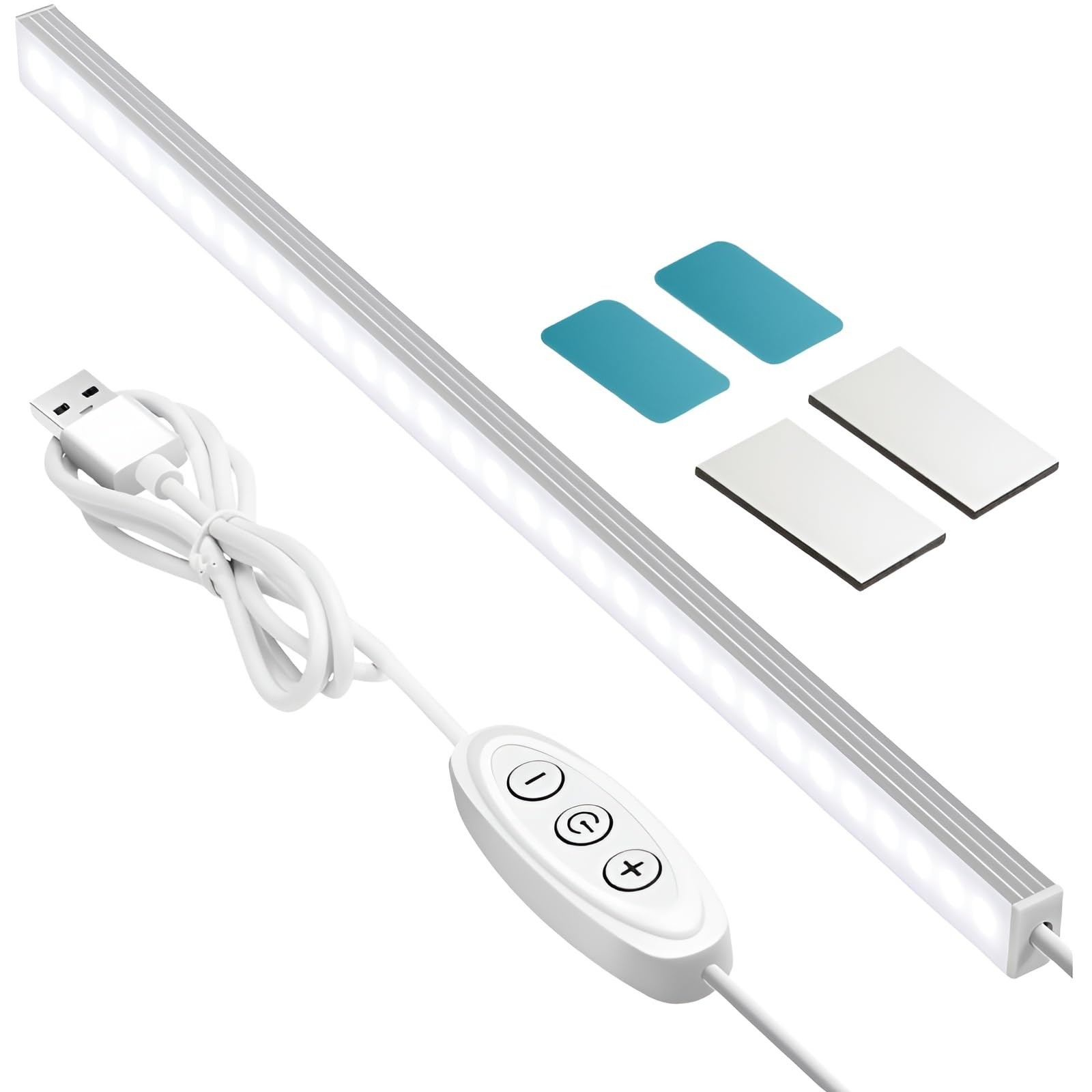 GLVSAE Under Cabinet Lighting, 12 Inch Plug in Light Bar, LED Keyboard Lights...