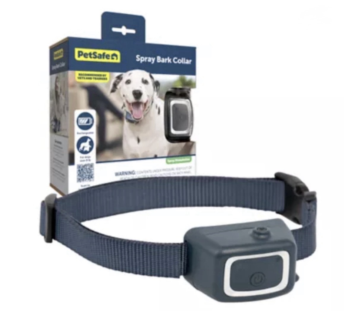 PETSAFE SPRAY BARK COLLAR RECHARGEABLE FOR DOGS OVER 8 lbs BRAND NEW FREE S/H