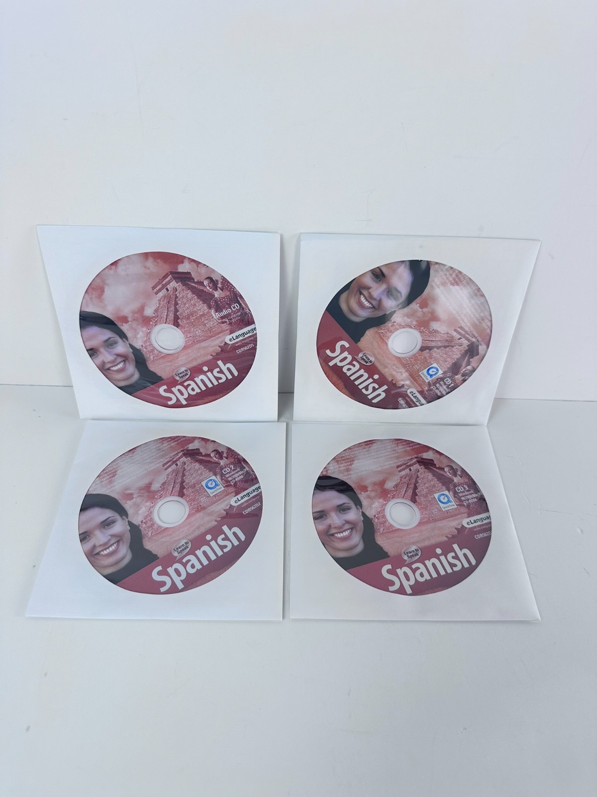 eLanguage Learn to Speak Spanish Language Software 4 CD Set PC Windows