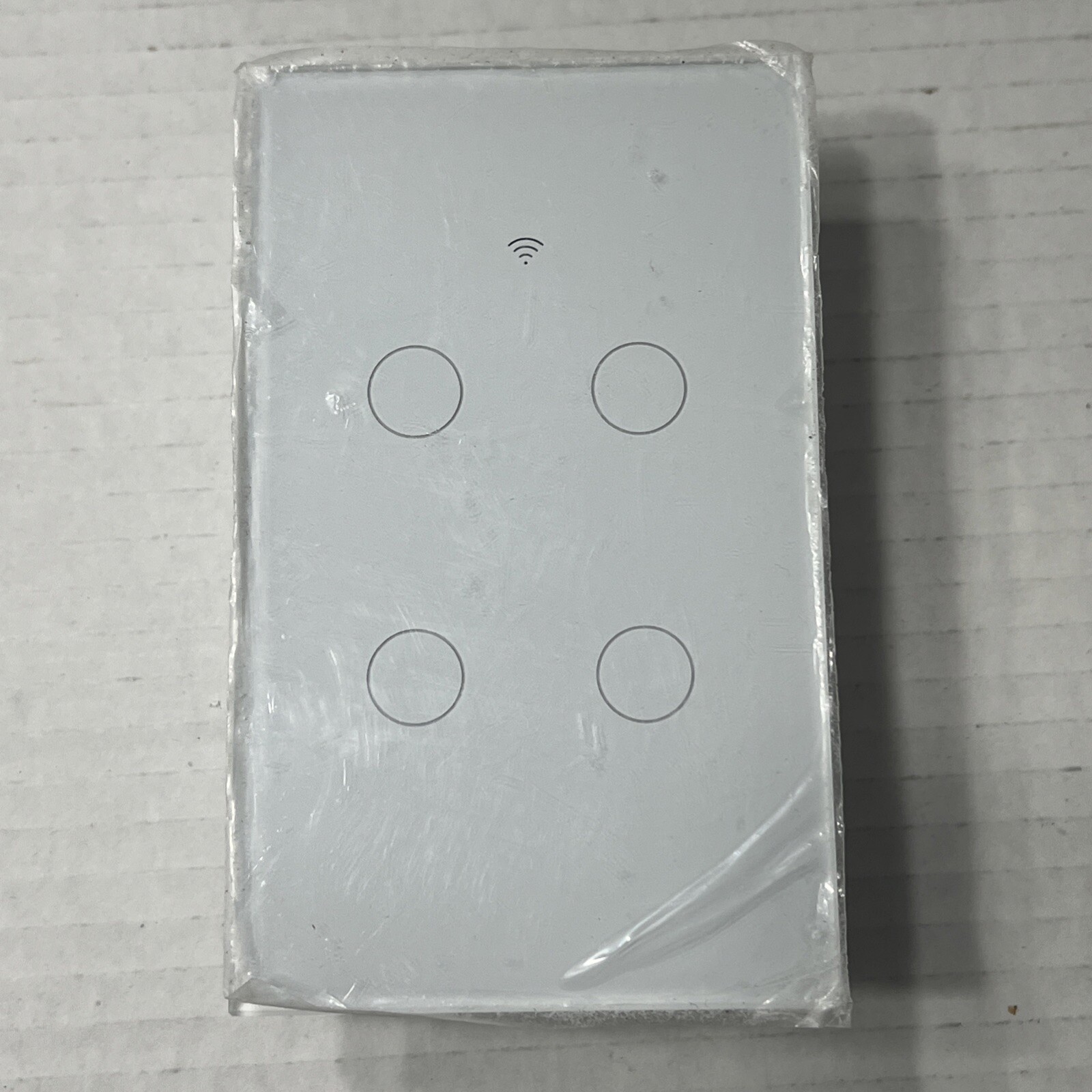 WiFi Smart Light Switch 4 Gang White Unit Aubess DS-1211SL  2.4HZ  USES FREE APP