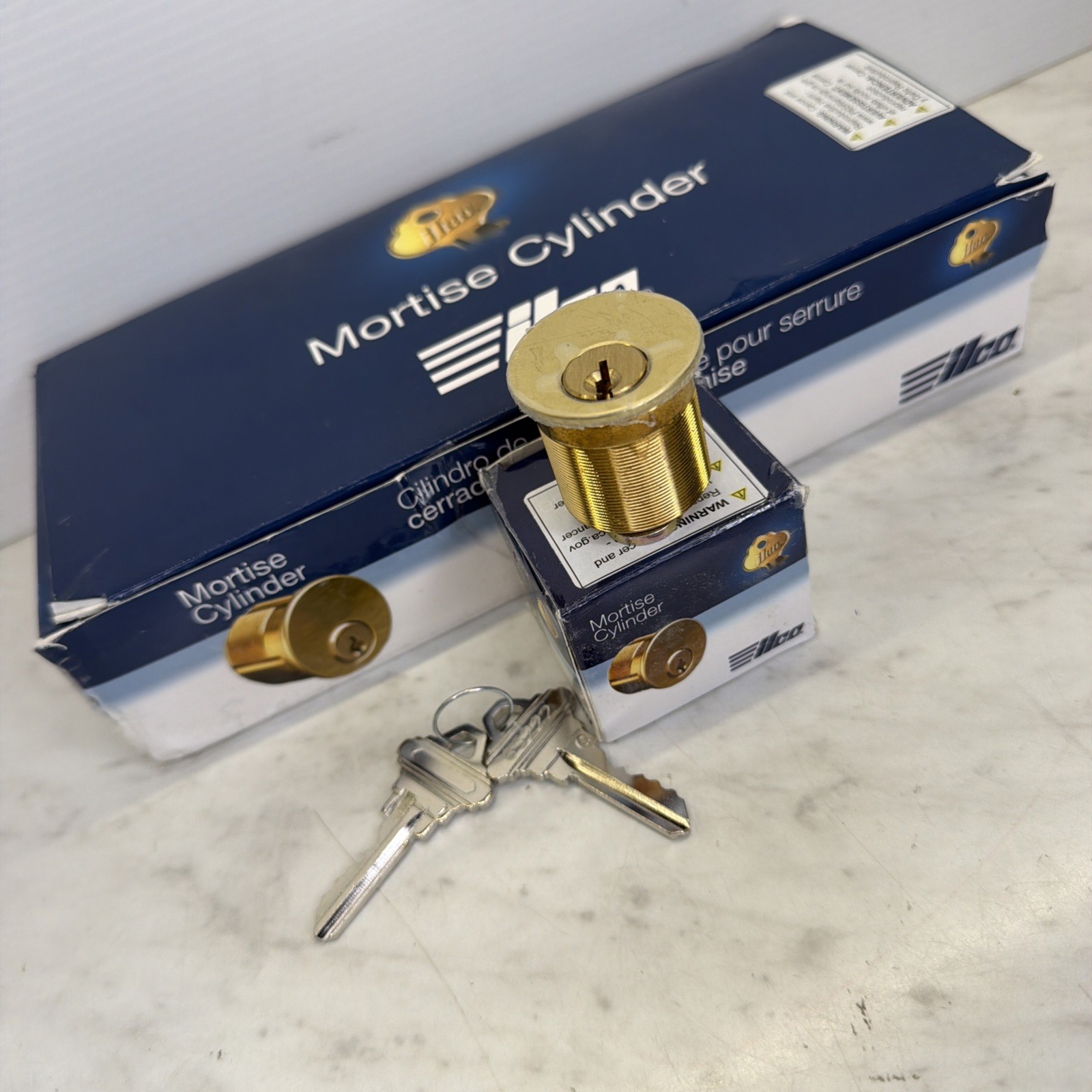 10 Pack Ilco 7185SC1-26D-KD 1-1/8" Mortise Cylinder, 5-Pin NEW LOCKS WITH KEYS