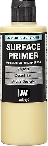 Vallejo Desert Tan Base Surface Primer (200ml Bottle) - Hobby and Model Acrylic