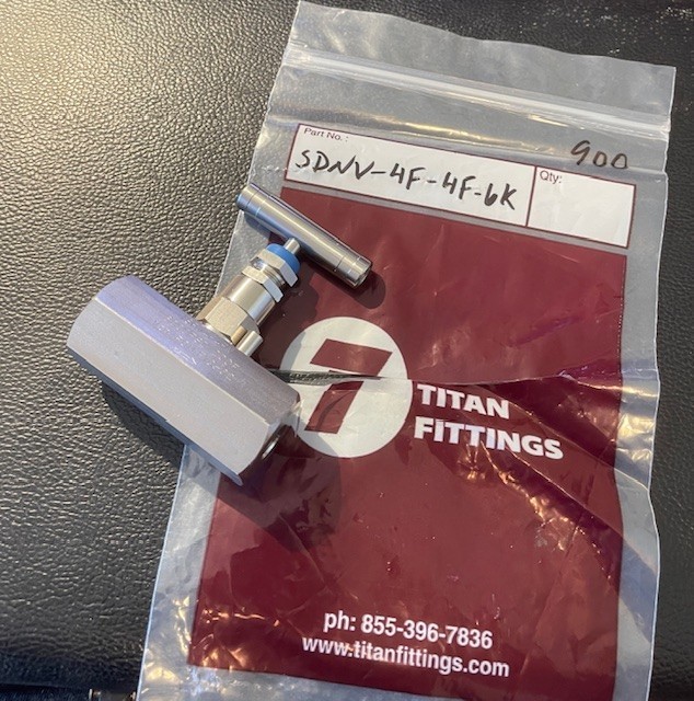 Titan 1/4" Female NPT 6kpsi 316SS Needle Valve