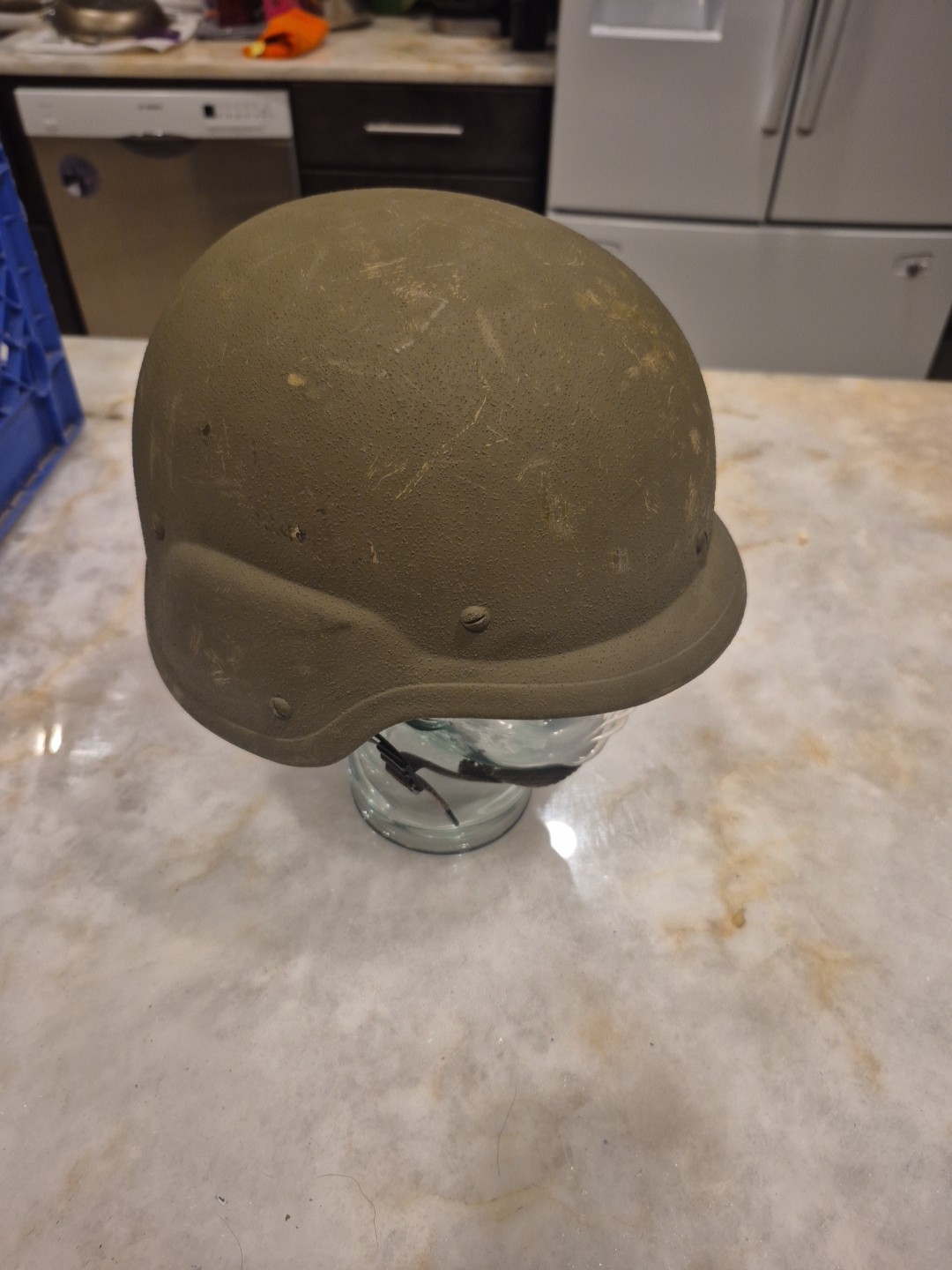 Genuine US Military PASGT Kev-lar Helmet - Size Medium