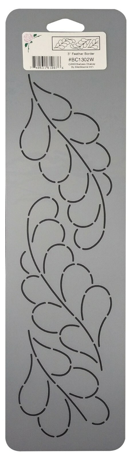 Quilting Stencils Feathered Leaf Fern Quilt Stencil Border Pattern Template