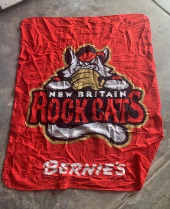 NEW BRITAIN ROCK CATS Fleece Throw Blanket mini duffle bag string bag ROCKCATS