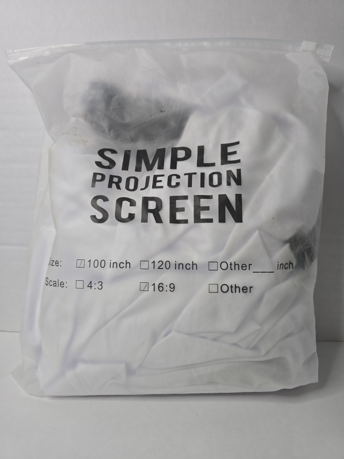 Projector Screen, Keenstone 100 inch 16:9 HD Foldable Anti-Crease - Brand New