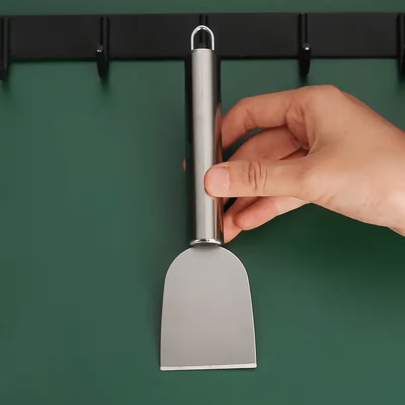 2× Stainless Steel Spatula Multi-Purpose Scraper Kitchen Cleaning Tools Spatula