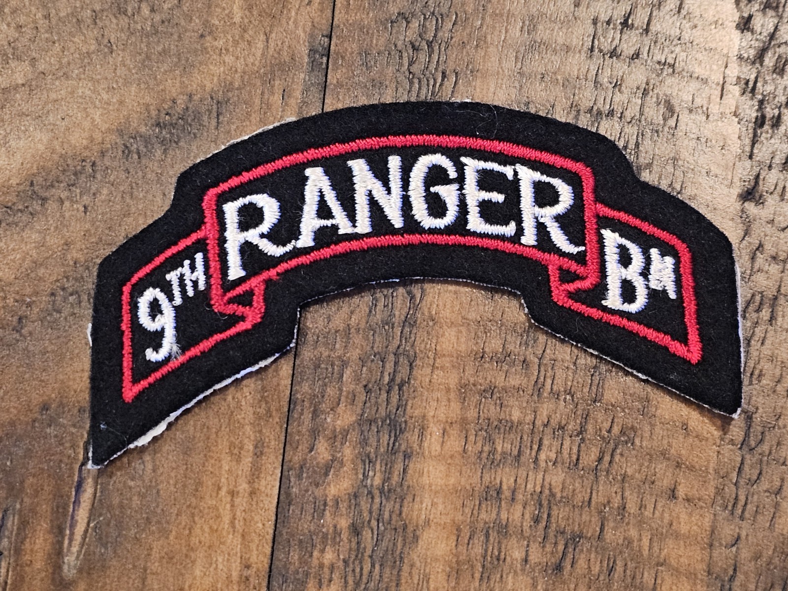 1960s 70s US Army Vietnam Cold War Era 9th Ranger Battalion Scroll Patch L@@K!!!