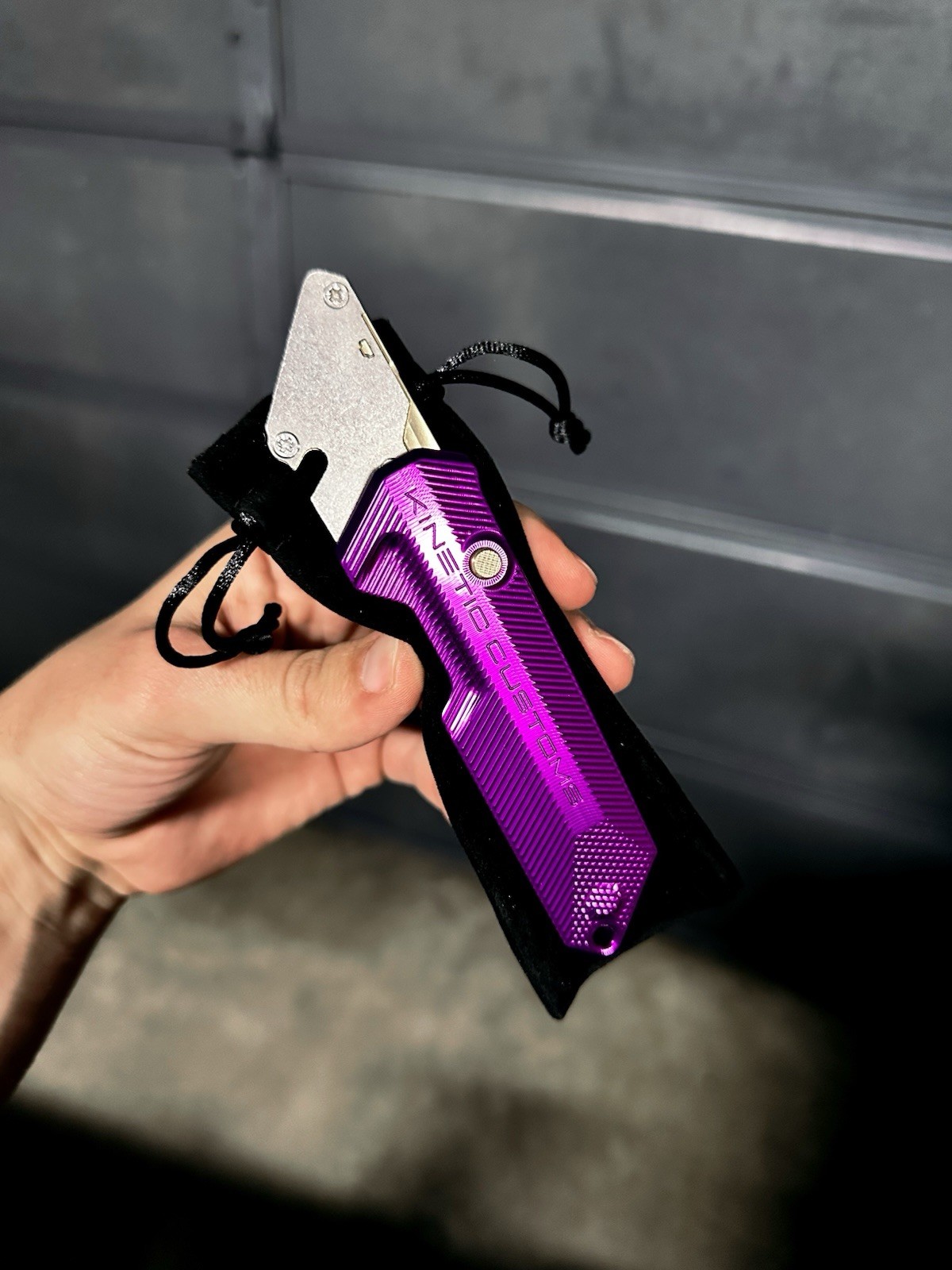 Kinetic Customs The Reaper BR-1 Premium Utility Knife Joker Purple - Made In UK