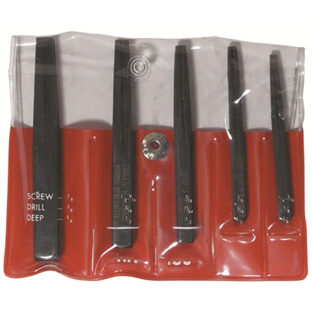 Mayhew 37332 Screw Extractor Set, 5-Piece, Black
