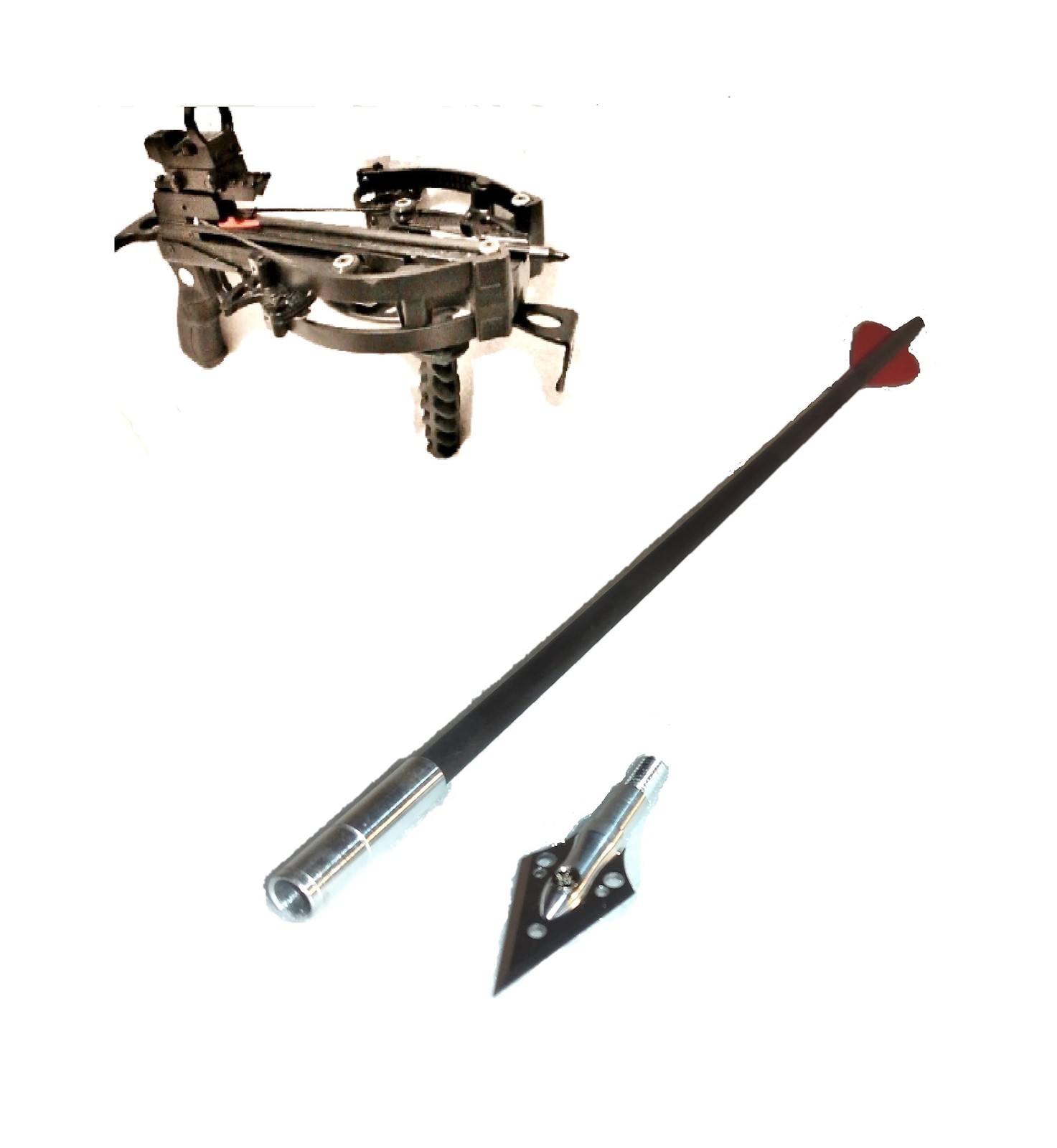 330 FPS WT-Mini Striker Narrow Limb Crossbow Pistol with 1X30 RED/Green DOT S...