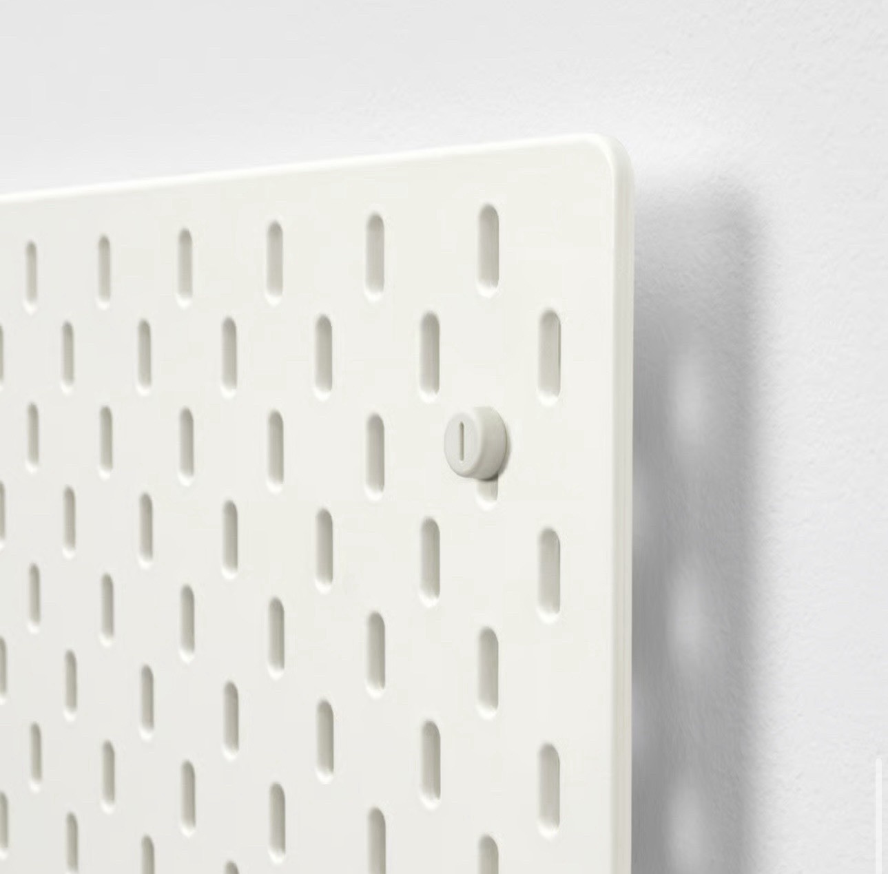 Ikea Shadis Pegboard White 22x22