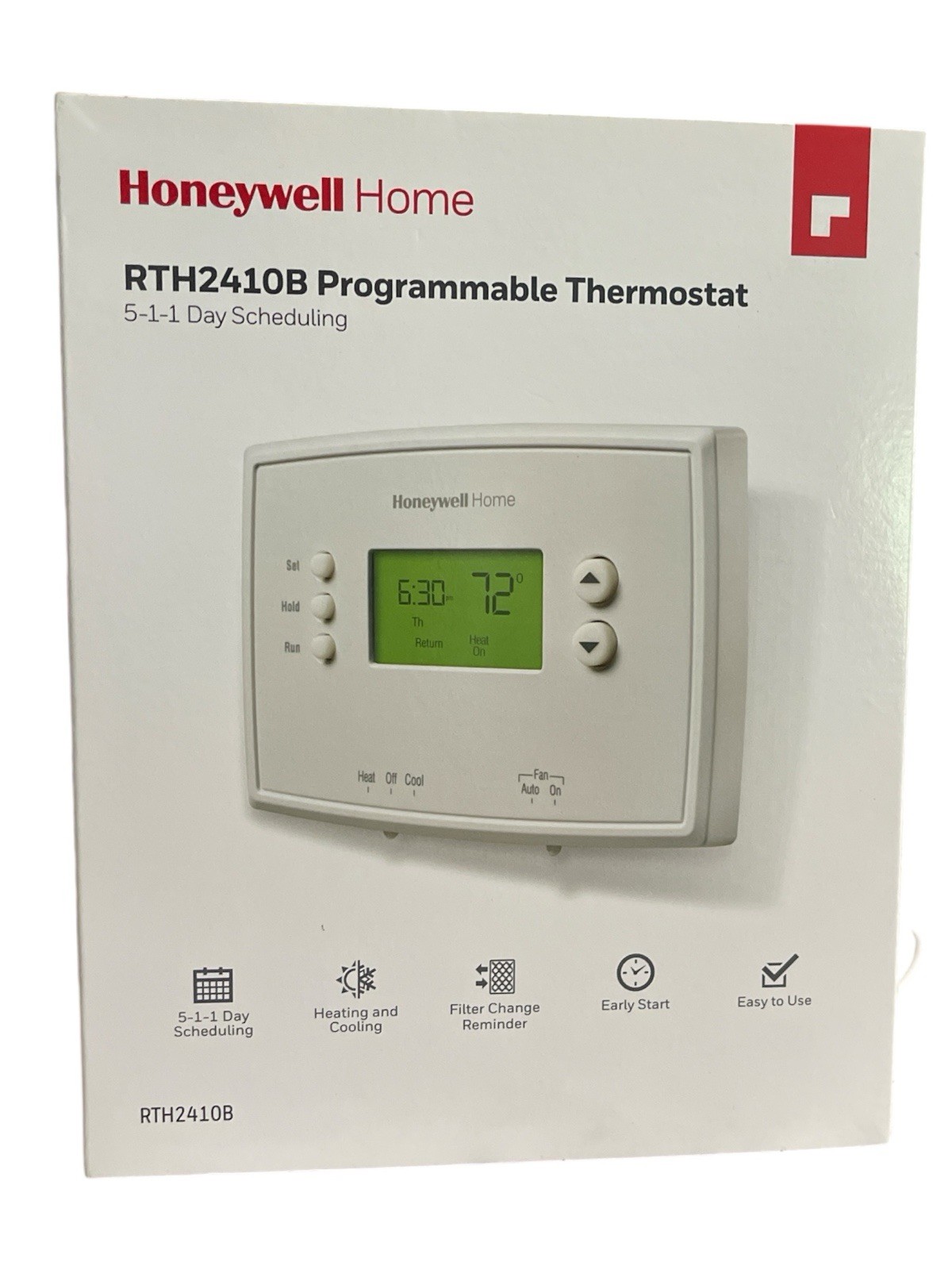 Honeywell Home  5-1-1-Day Programmable Thermostat (RTH2410B) JJ