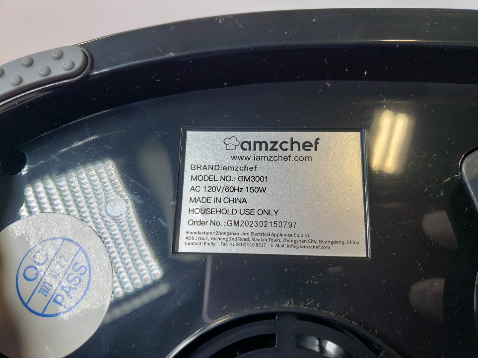AMZCHEF Slow Masticating Juicer with Two Speed Modes Gray, GM3001