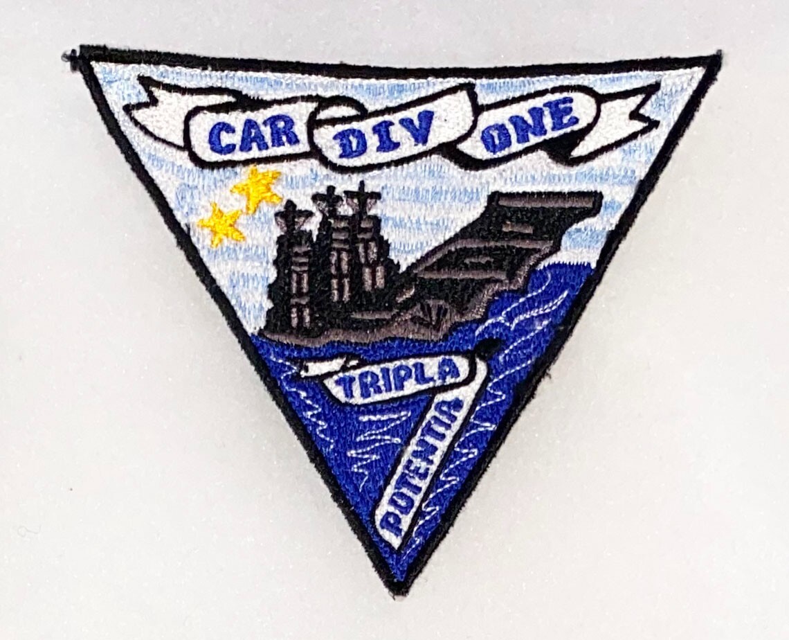 USN Theatre Made Carrier Division 1 Squadron Patch