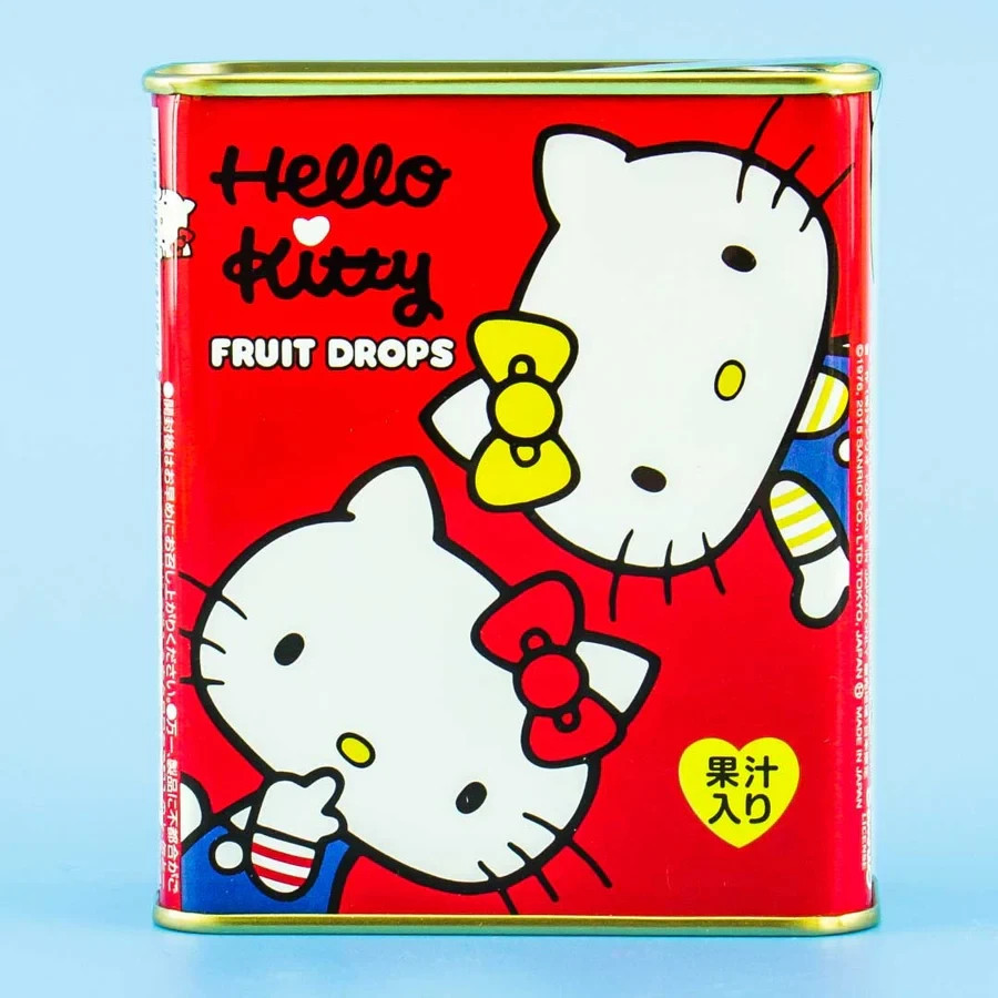 Hello Kitty Sakuma Tin Candy Fruit Drops Collectible Sanrio Japan Import NEW