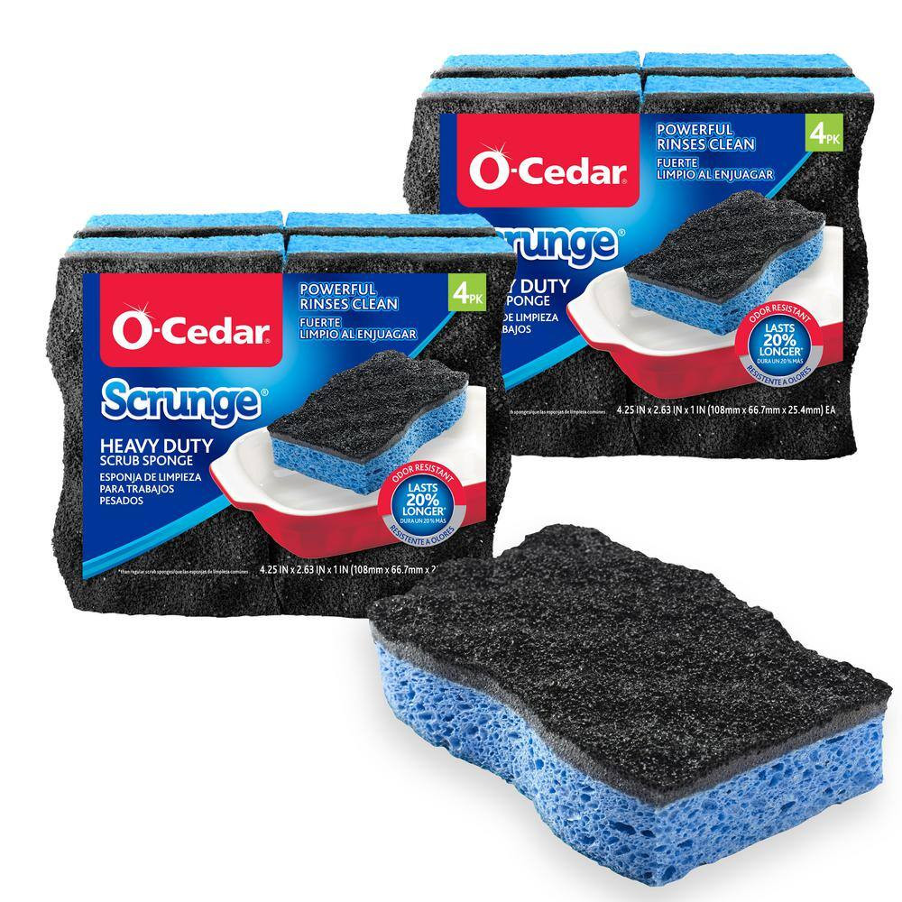 Scrunge Heavy-Duty Scrub Sponge (8 Sponges)