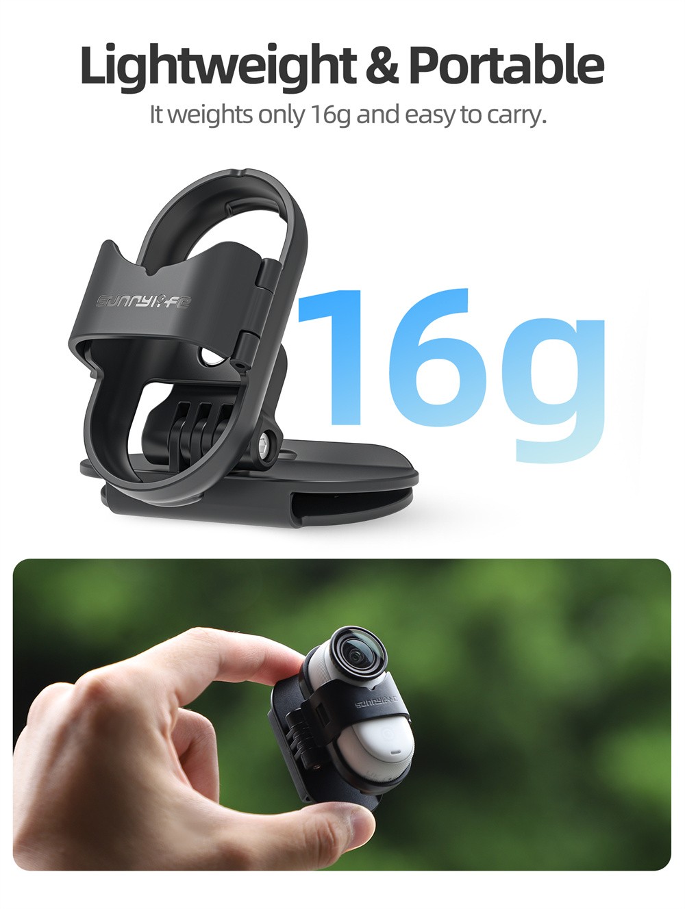 Baseball Hat Clip Mount Baseball Cap Clamp Quick for Insta360 GO3/3S Camera