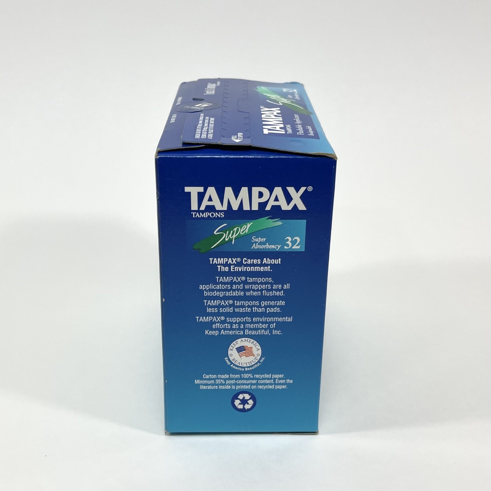 Vintage 1996 Tampax Tampons 32 Count Flushable Applicator Super Absorbency