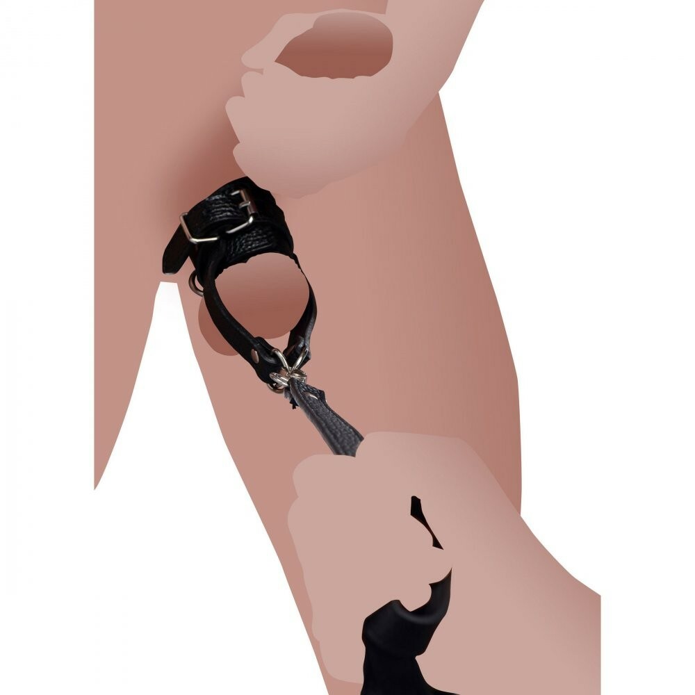 Ball Stretcher With Leash Humbler CBT Device Scrotum Stretcher Testicle Men Toys