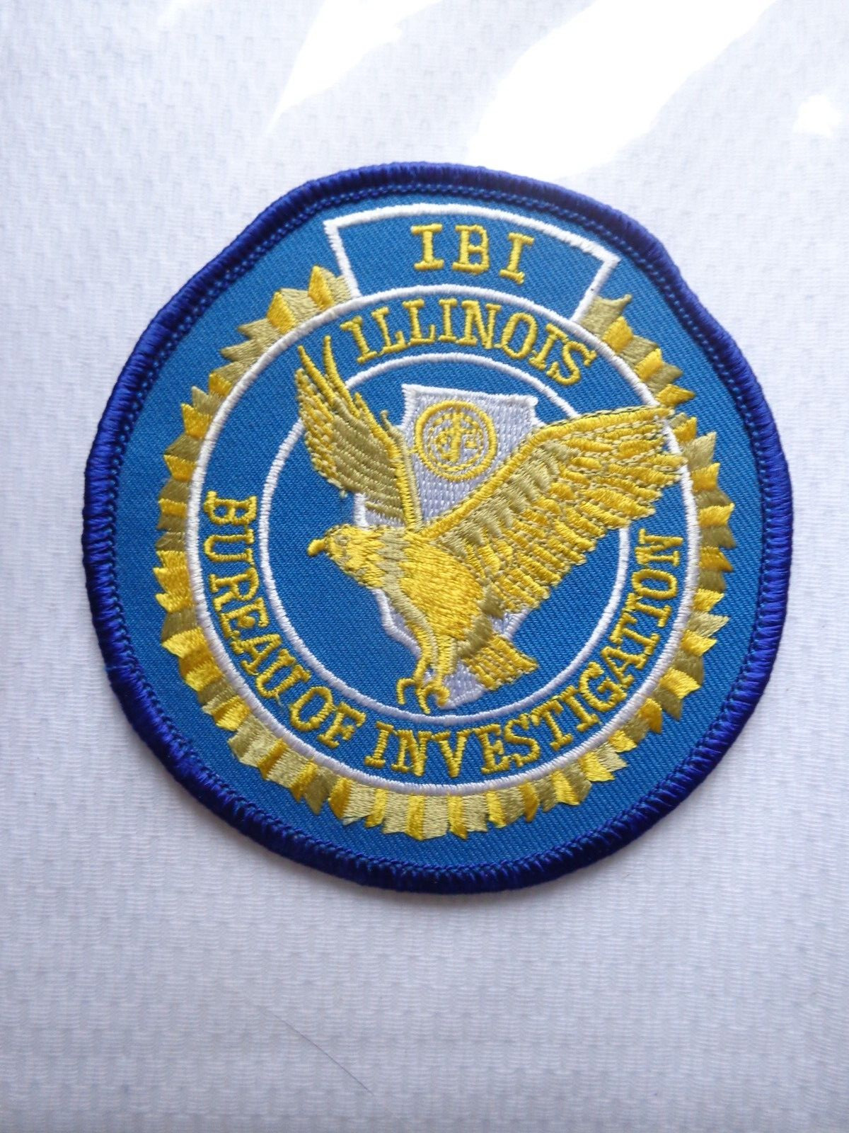 Vintage Illinois Bureau of Investigations Police Shoulder Patch NEW