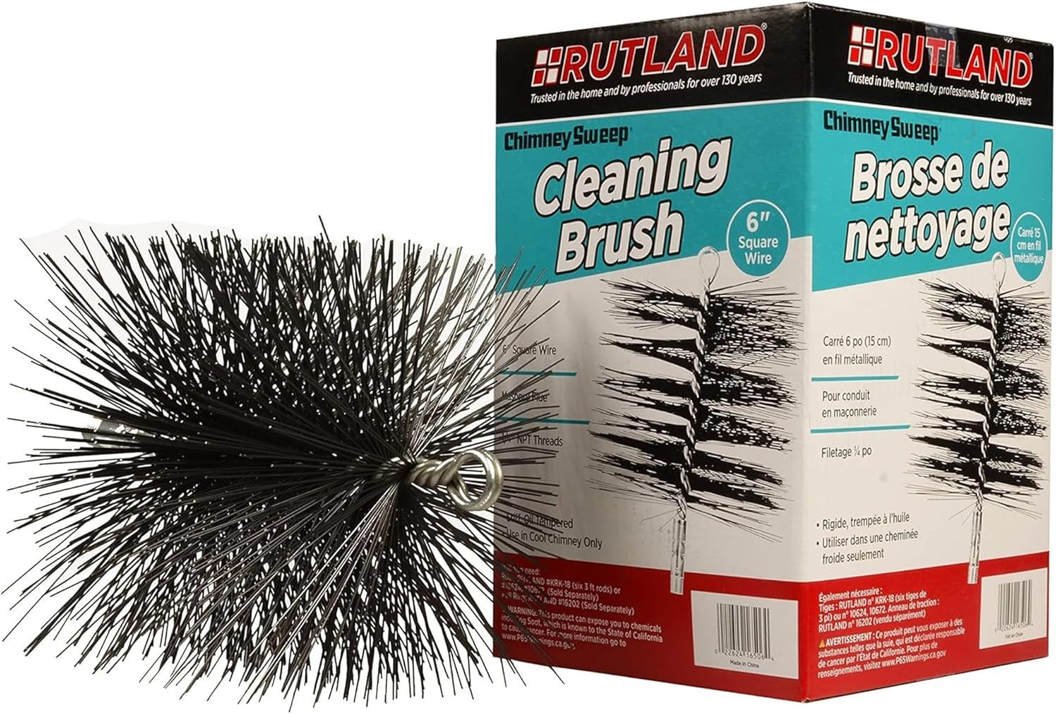 16506 6-Inch Square Chimney Cleaning Brush