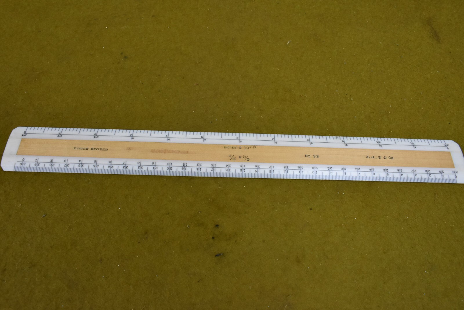 Ex - Military J. A. Smith & Co, No. 33 Engine Divided Scale Rule